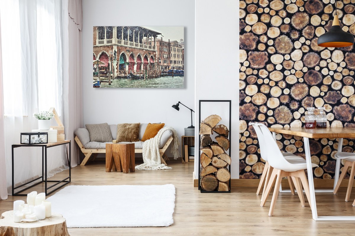 Photorealistic Cityscapes Photograph By Pavel Oskin, 64 X 43", Mercato, Original Artwork