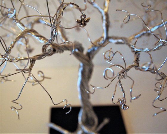 Silver tree with Small Bees