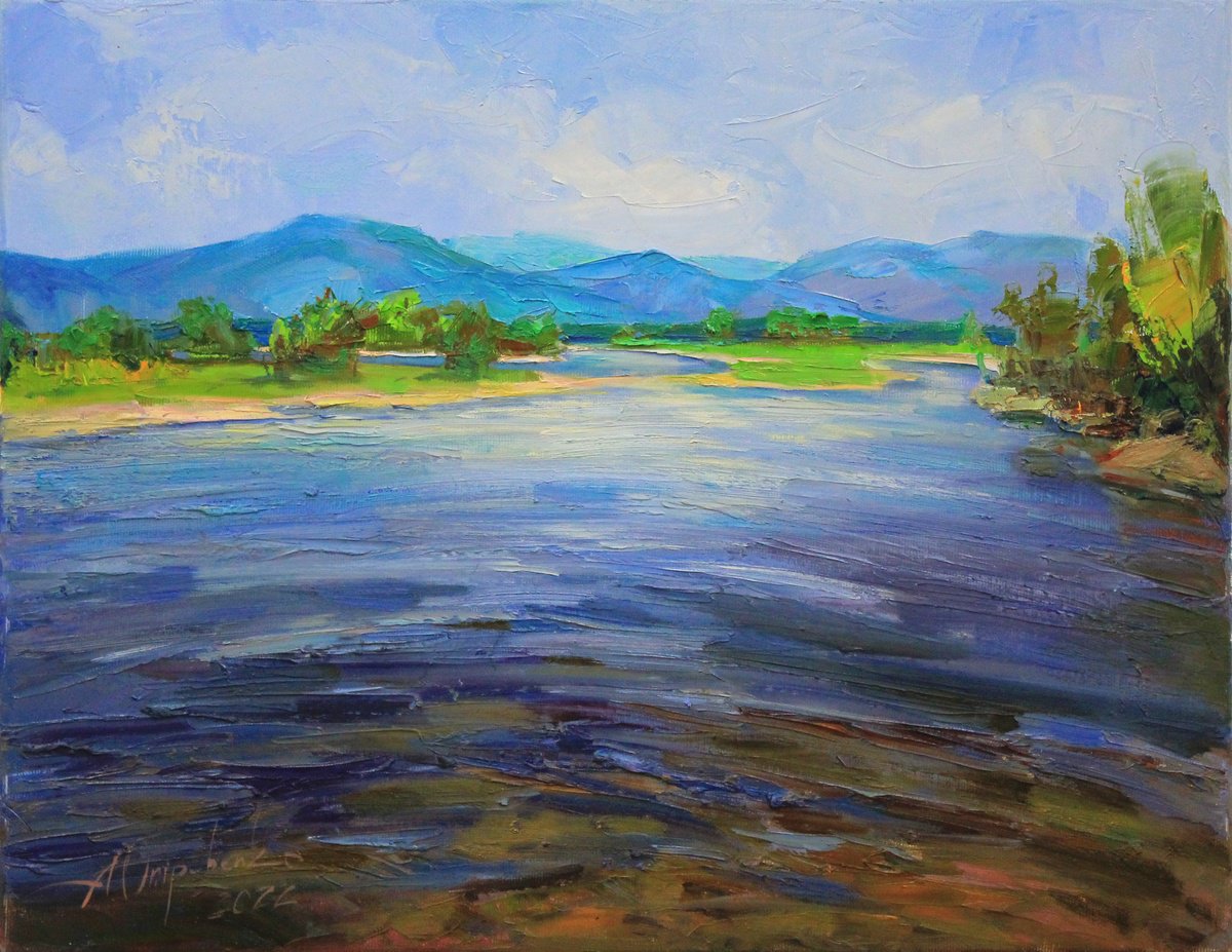At The River By Alisa Onipchenko-Cherniakovska, 18 X 14, Artwork For Sale On Artfinder