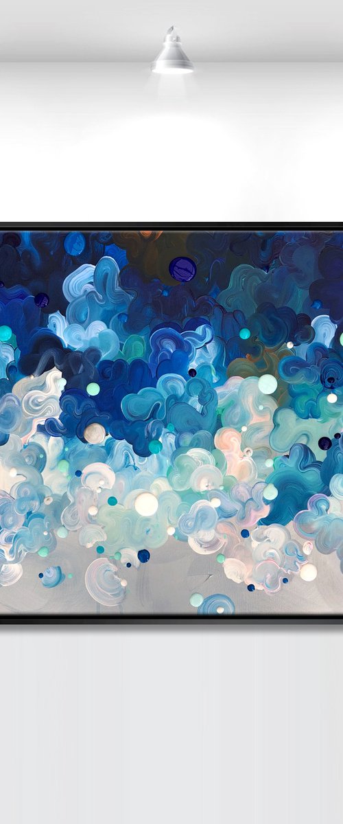 ‘Stella motus II' - 48x24" FRAMED by Tatiana Georgieva