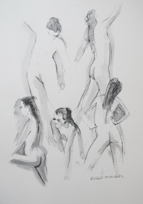 female nude various poses by Rory O’Neill