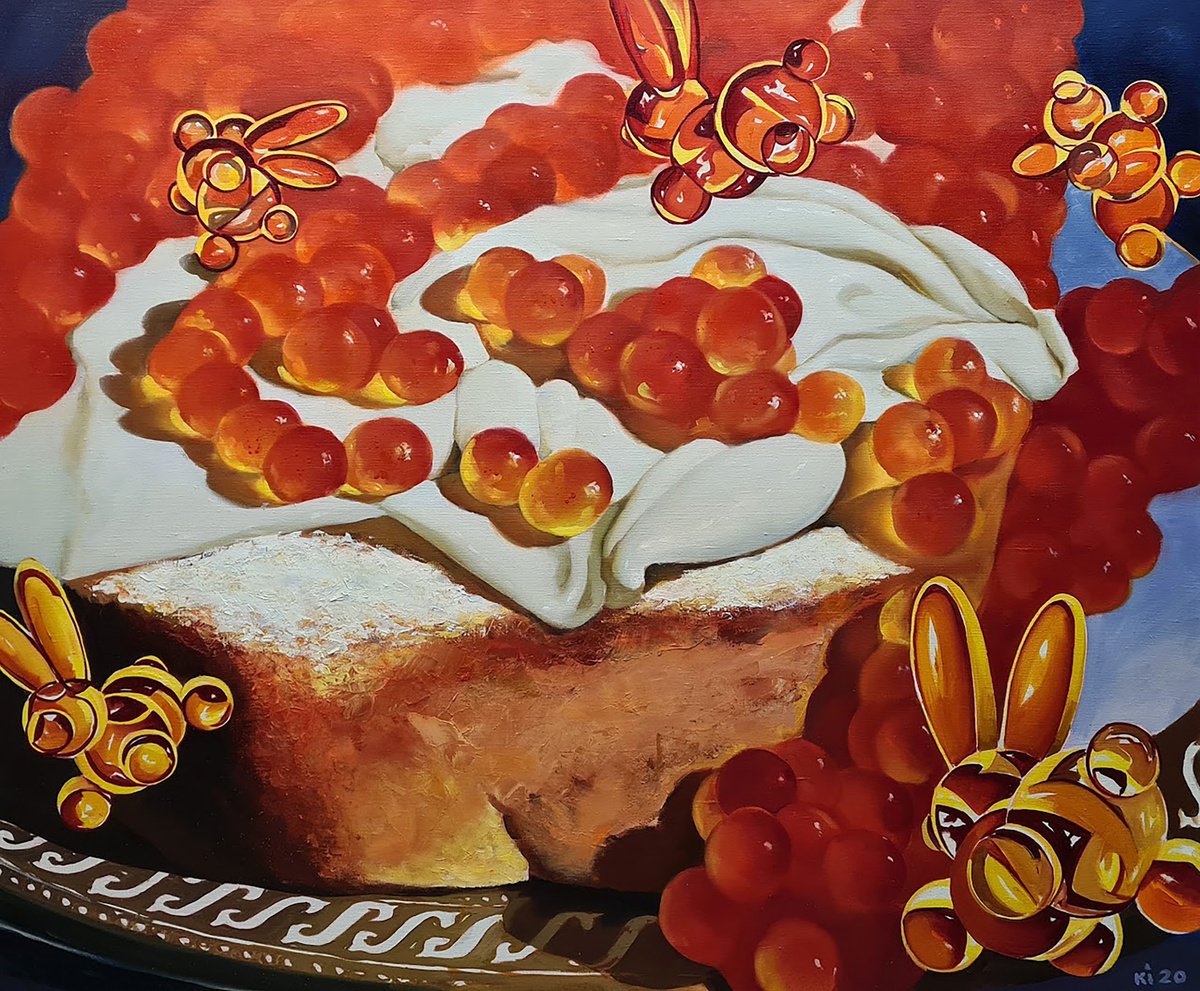 Impressionistic Still Life Oil Painting By Igor Konovalov, 47 X 39, Vitality, Original Artwork