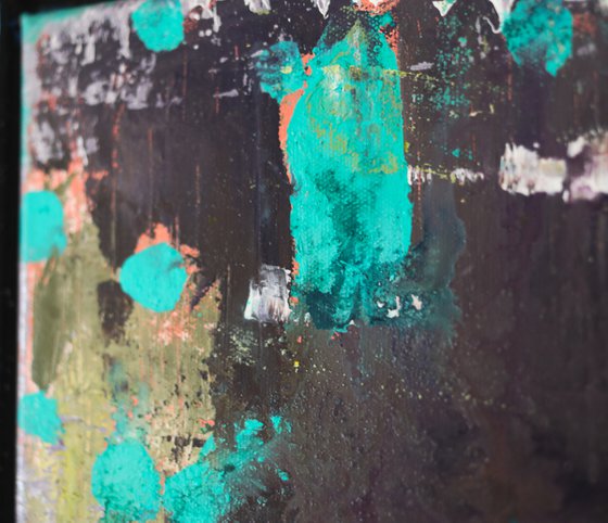 Thoughts ... 30x30" 76x76cm Contemporary Art by Bo Kravchenko