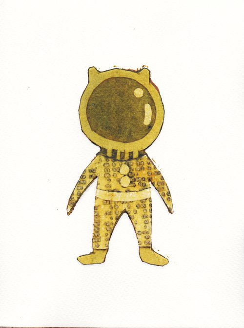 Astronaut - Yellow by Penelope O'Neill
