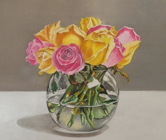 Still life with roses