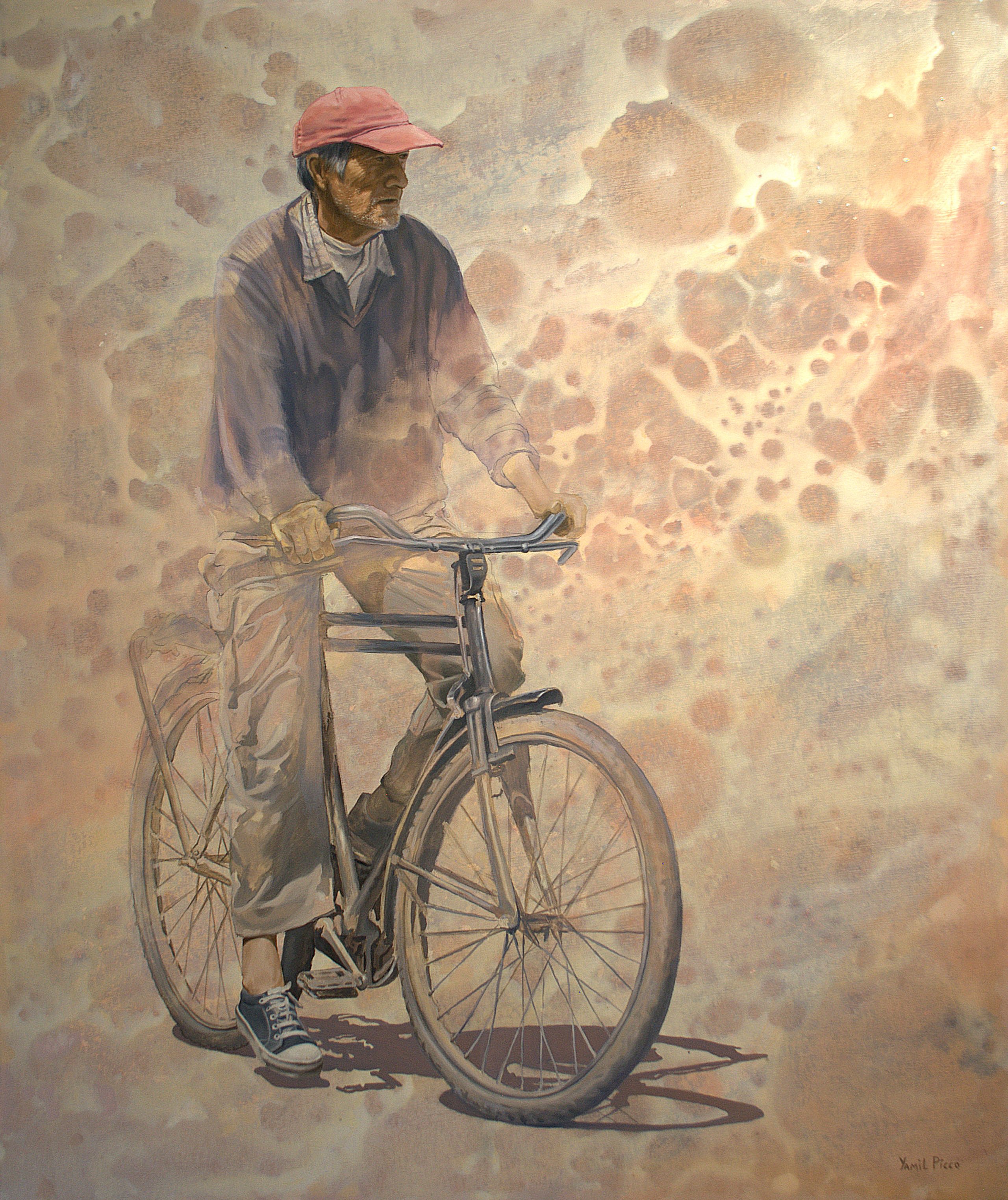 Portrait Painting By Yamil Picco, 31 X 37", "Ciclo De Vida", Original Artwork