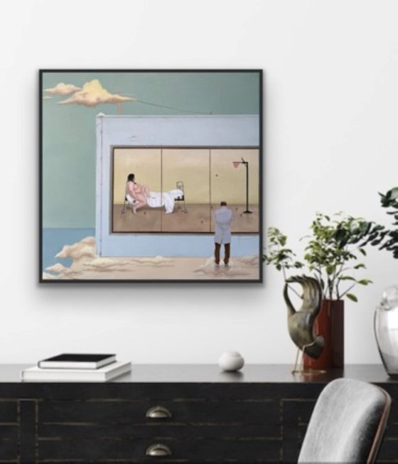 "Soaring in the clouds"