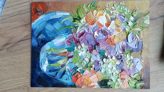 Summer flowers - oil painting