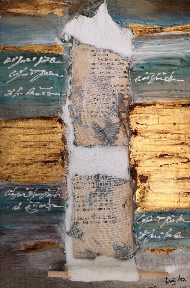 Abstract Painting By Ivana Urso, 8 X 12, Unveiling, Original Artwork