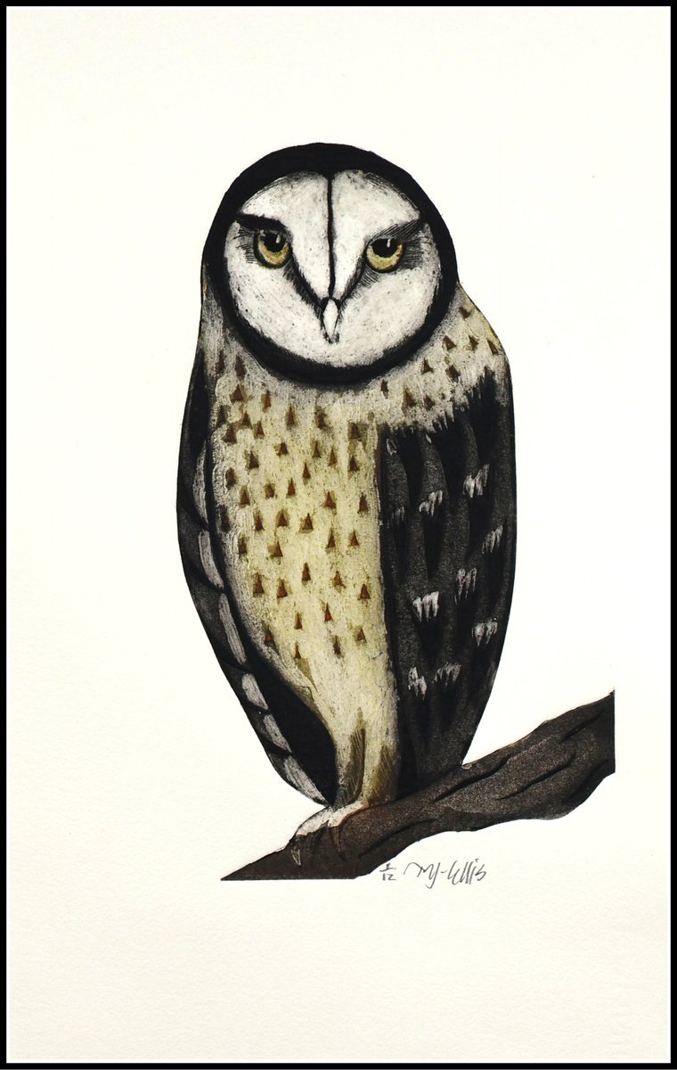 Expressive Limited Edition Print , A Watchful Eye By Mariann Johansen-Ellis, 10 X 17, Artwork For Sale On Artfinder