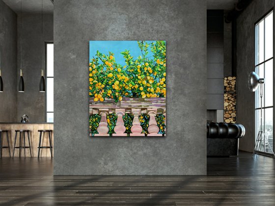 Lemon Trees / 100 x 80 x 4.5 cm