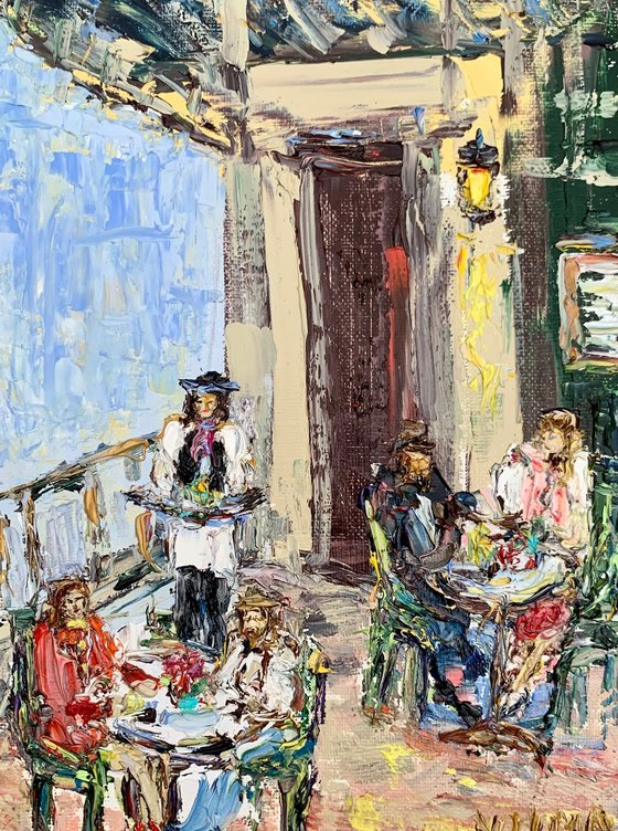 Cafe terrace in Paris