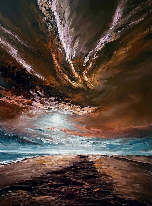 Mystery sunset by Elena Adele Dmitrenko