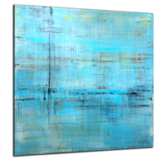 Feeling Pale Blue (48x48in)