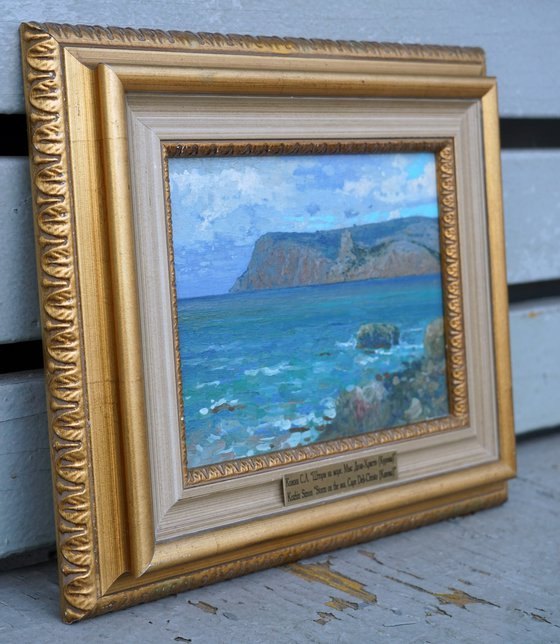 Storm at sea. Cape Kuron