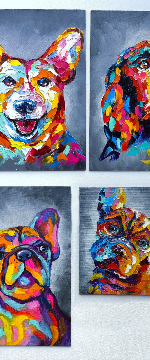 My Best Friend (Set of 4) by Anastasia Kozorez