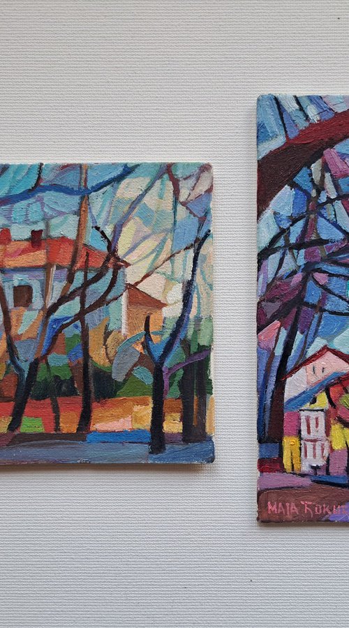 Set of two painting, 8 by Maja Đokić Mihajlović