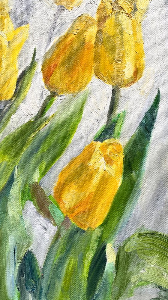 Yellow tulips