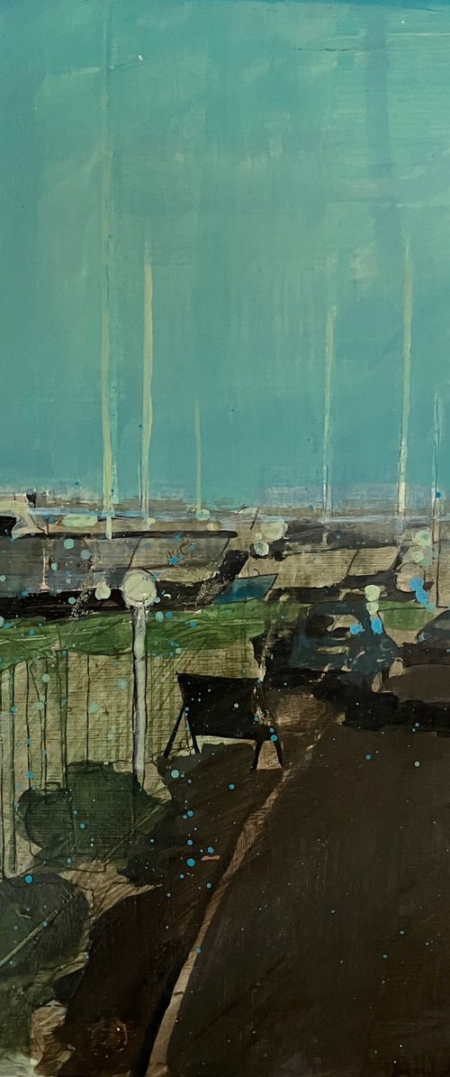 Rye Boatyard (Spring) by Julian Sutherland-Beatson