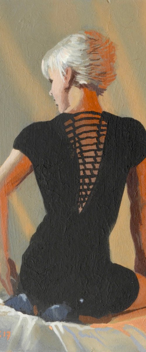 Black Dress back view by Peter Orrock