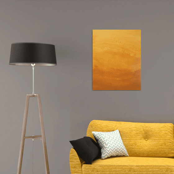 Honey Caramel - Gold Abstract