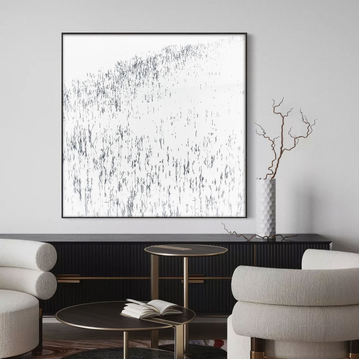 Abstract Landscape Photograph By Karim Carella, 33 X 33", Calipso, Original Artwork