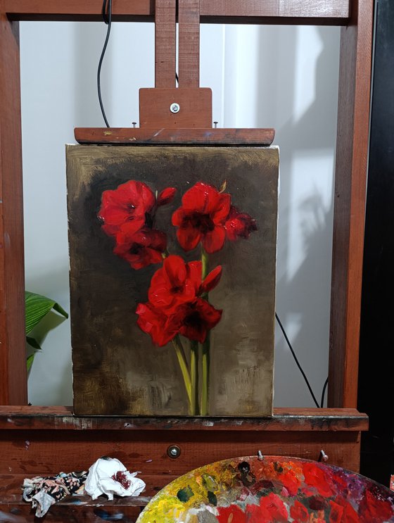 “Amaryllis in Red”
