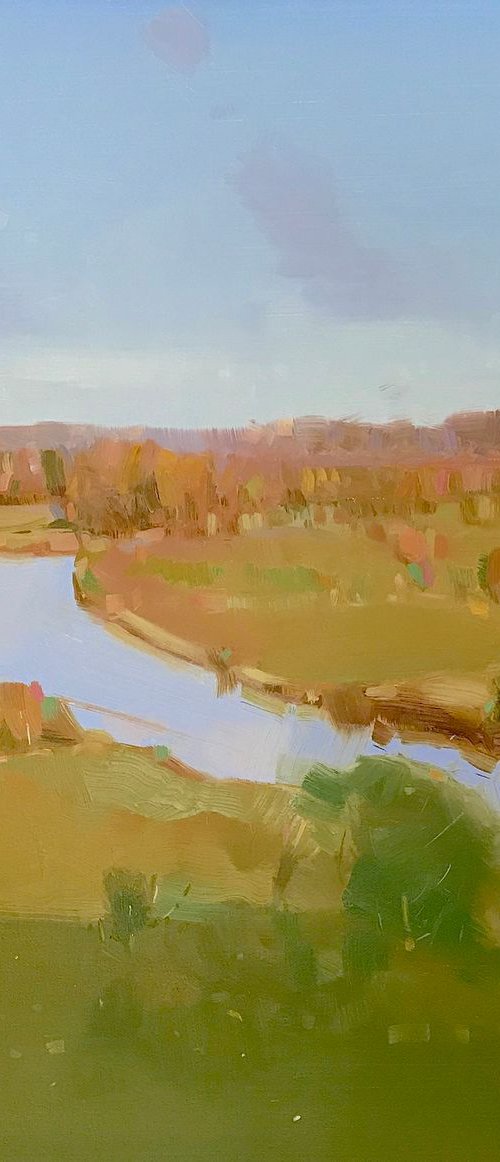 River View, Landscape oil painting, Handmade artwork, Large Size by Vahe Yeremyan