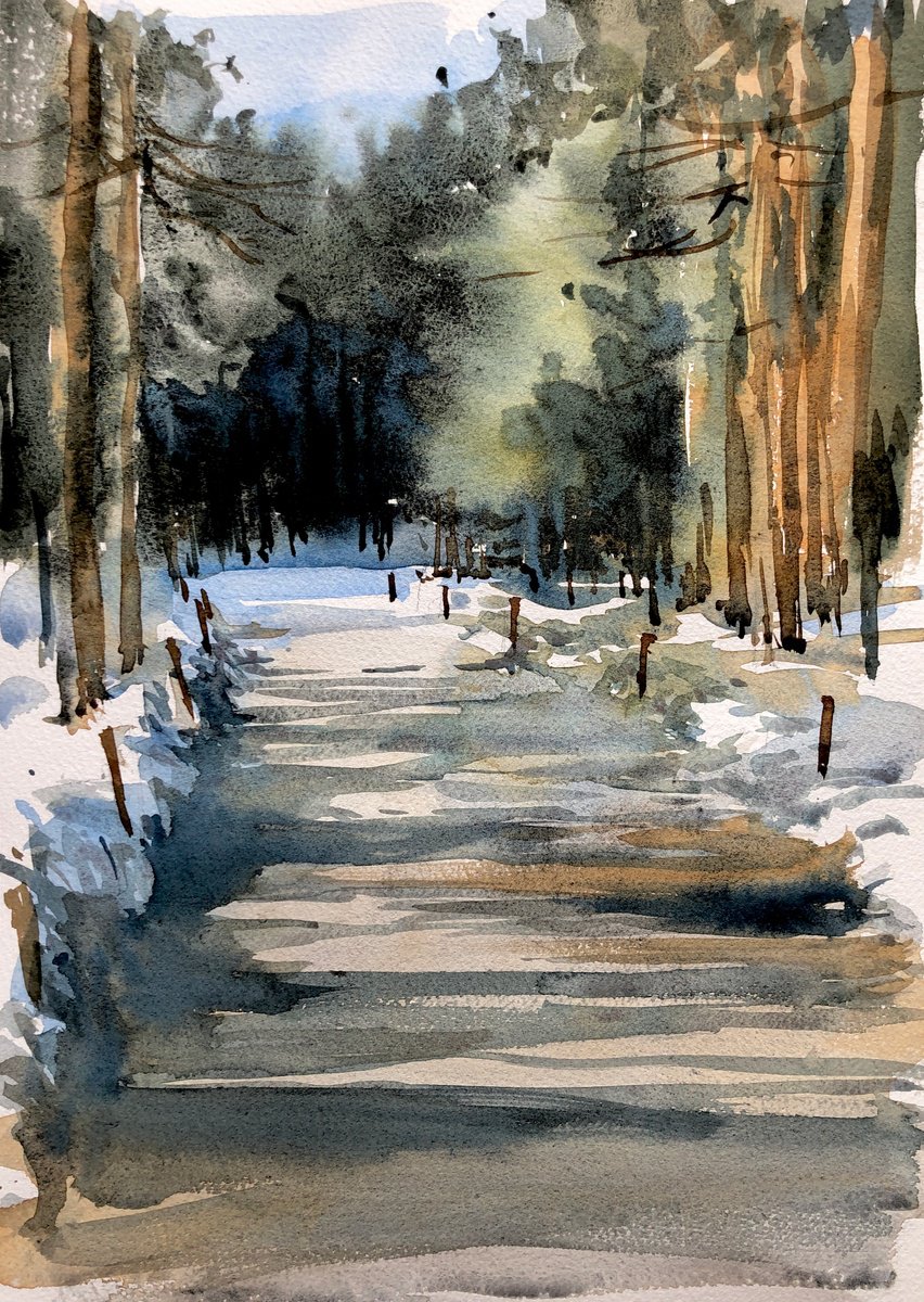 Watercolor 66 by OLGA BELOBORODOVA