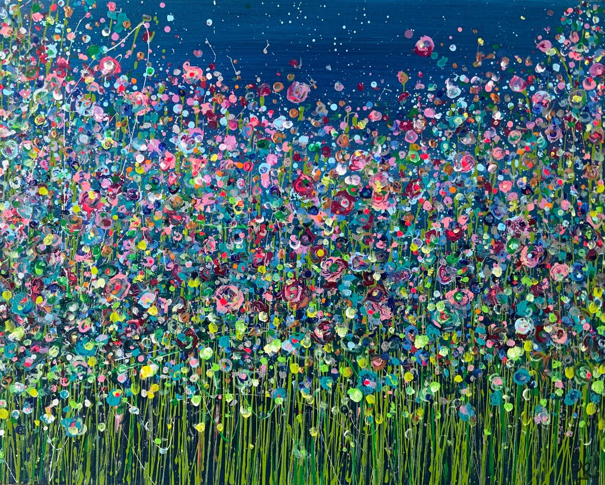 Sugar Plum Meadow By Jan Rogers, 30 X 24, Artwork For Sale On Artfinder