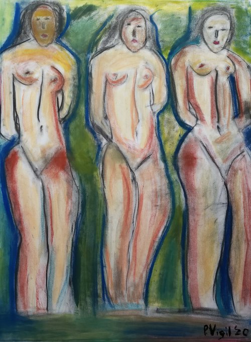 Three Ladies by Peter Vigil