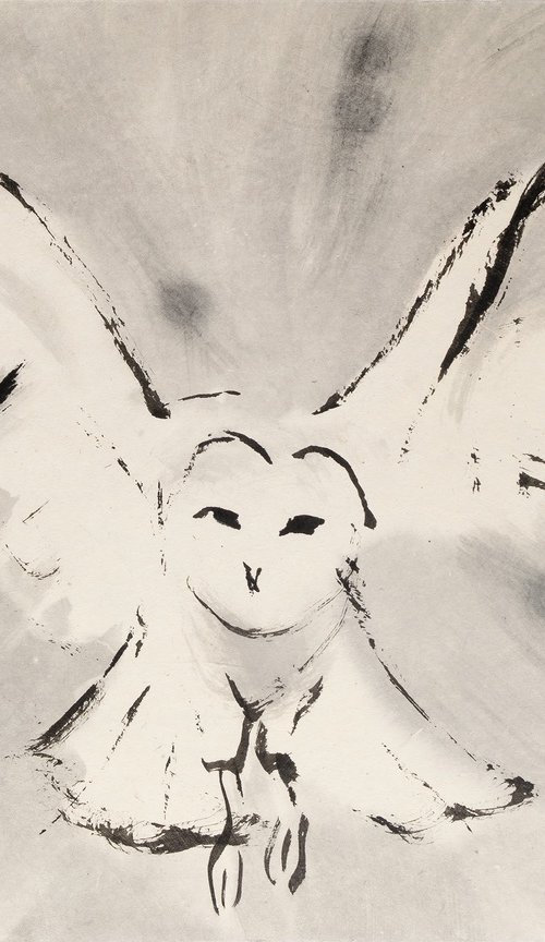 The white owl by Marcel Garbi