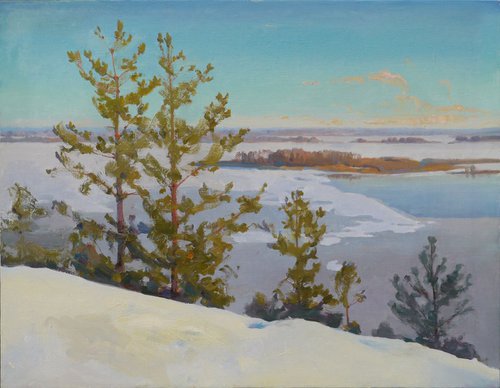 Pines over the Dnieper by Victor Onyshchenko