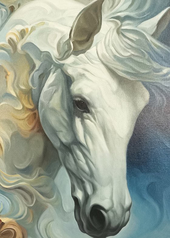 Ethereal White Horse