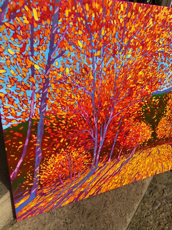 Fall in mountains