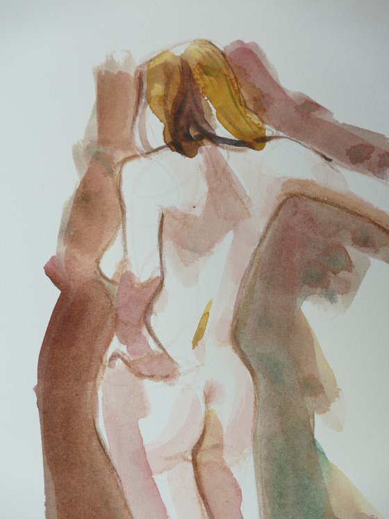standing female nude