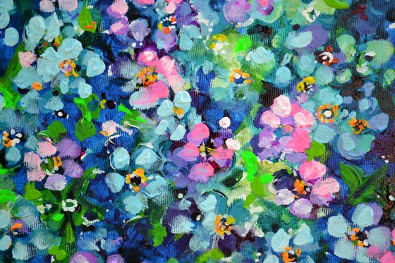 Forget Me Not Flower Field