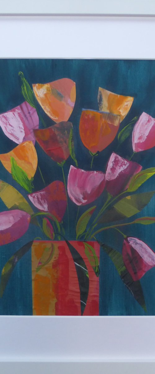 Tulip Collage by Elaine Allender