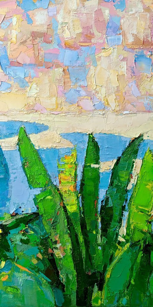 LANDSCAPE WITH BANANA LEAVES by Ruslan Khais