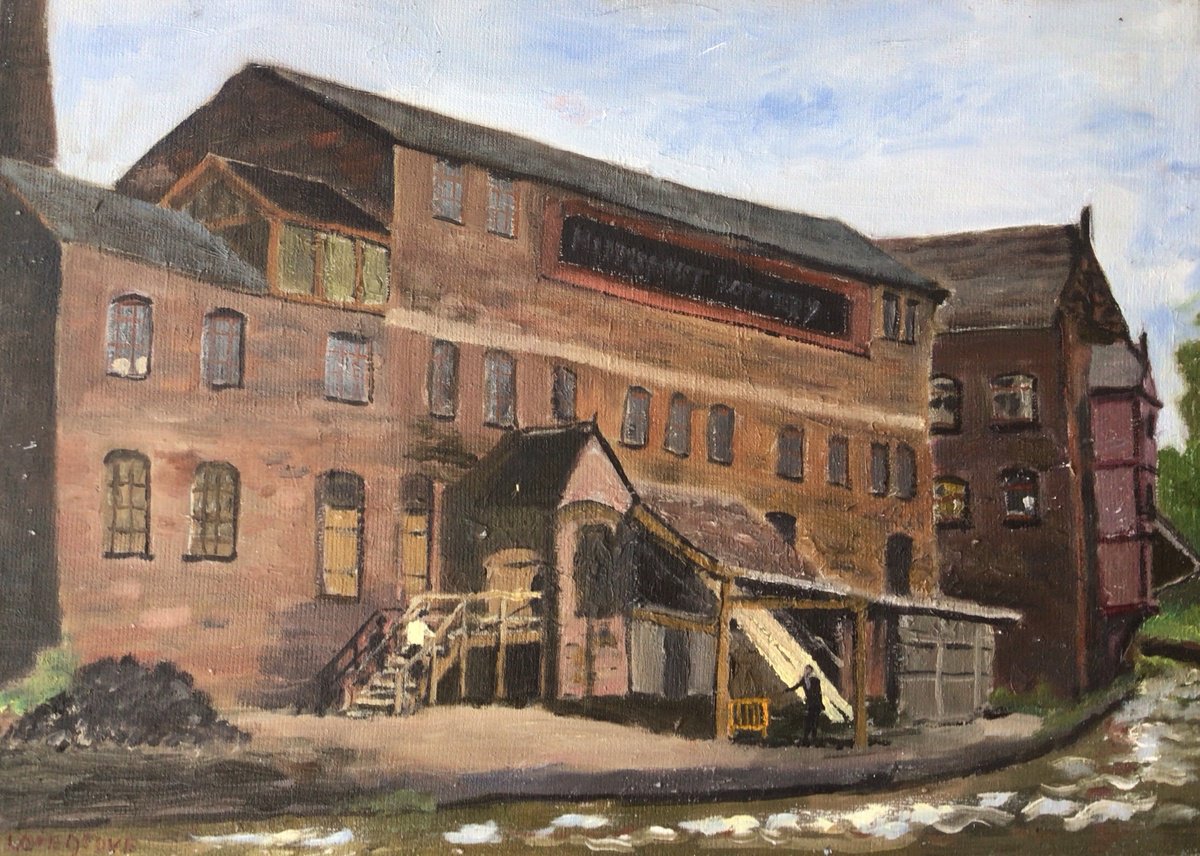 Impressionistic Cityscapes Oil Painting By Julian Lovegrove Art, 14 X 10", Middleport Pottery, Stoke, Original Artwork