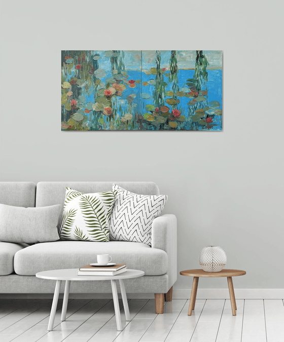 Turquoise Lake (diptych)