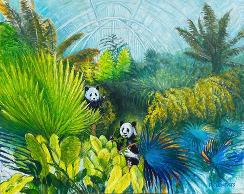 Pandas at Kew Gardens by Patricia Clements