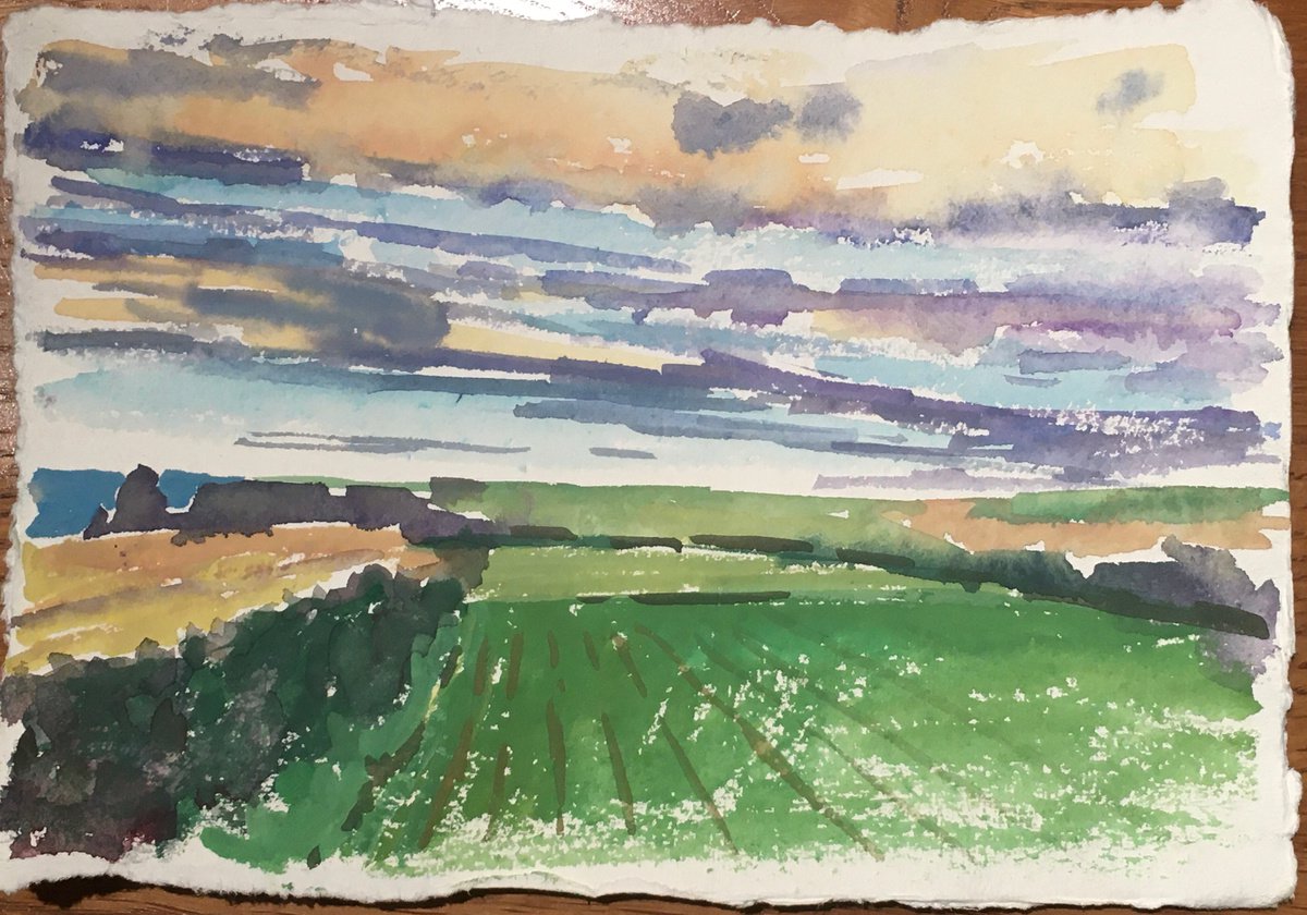 North from Bossiney, Cornwall by Louise Gillard