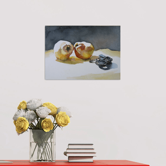 still life with quinces