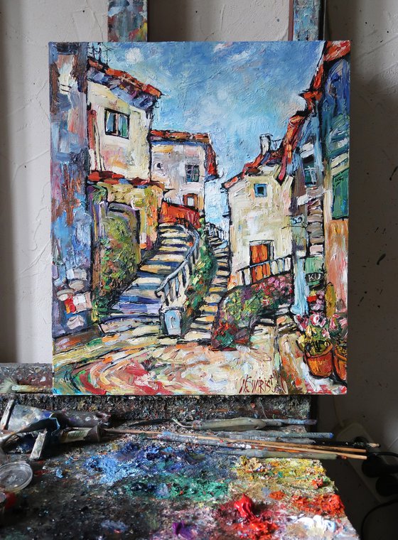 Sky and Streets of Cudillero