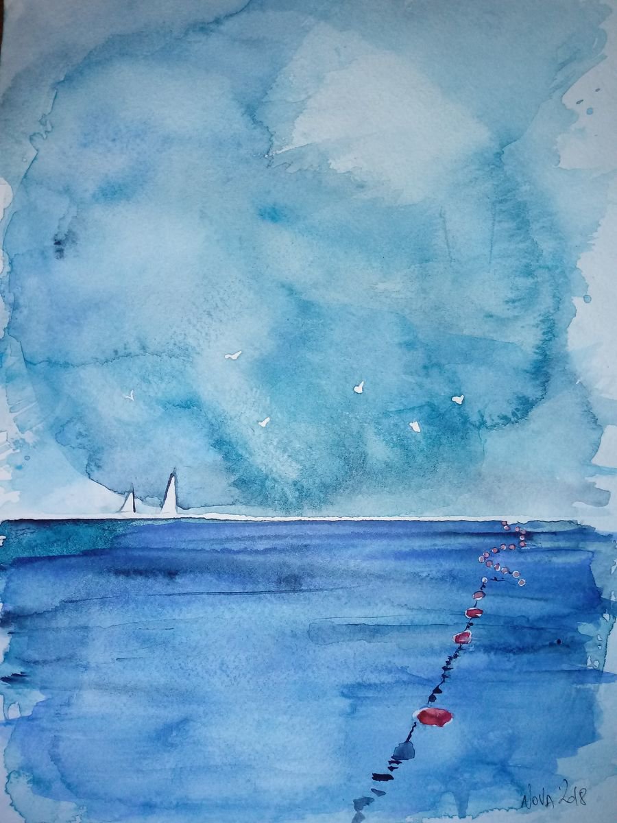 Blue Sea by Jelena Nova