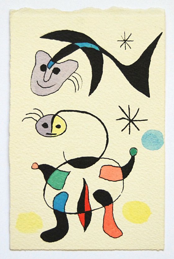 Homage to Joan Miro. Miniature