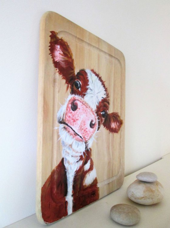 Cow on Wood