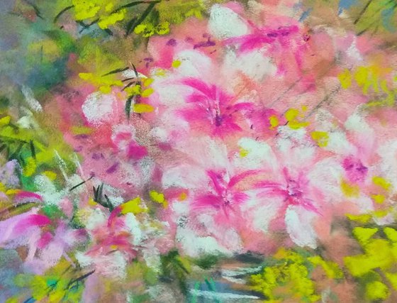 Spring freshness | Original pastel painting