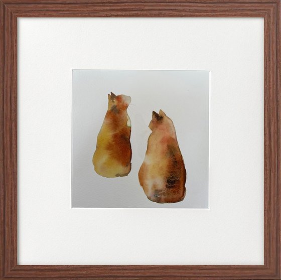 Tortoiseshell Cats Framed